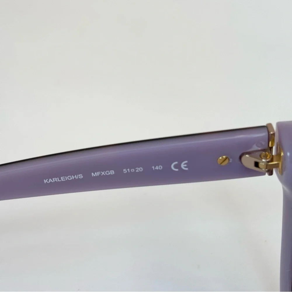 Kate Spade Karleigh/S 51mm Cat Eye Tortoise Sunglasses Havana/Plum New with case
